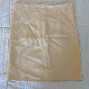 Narciso Rodriguez Cream Pencil Skirt